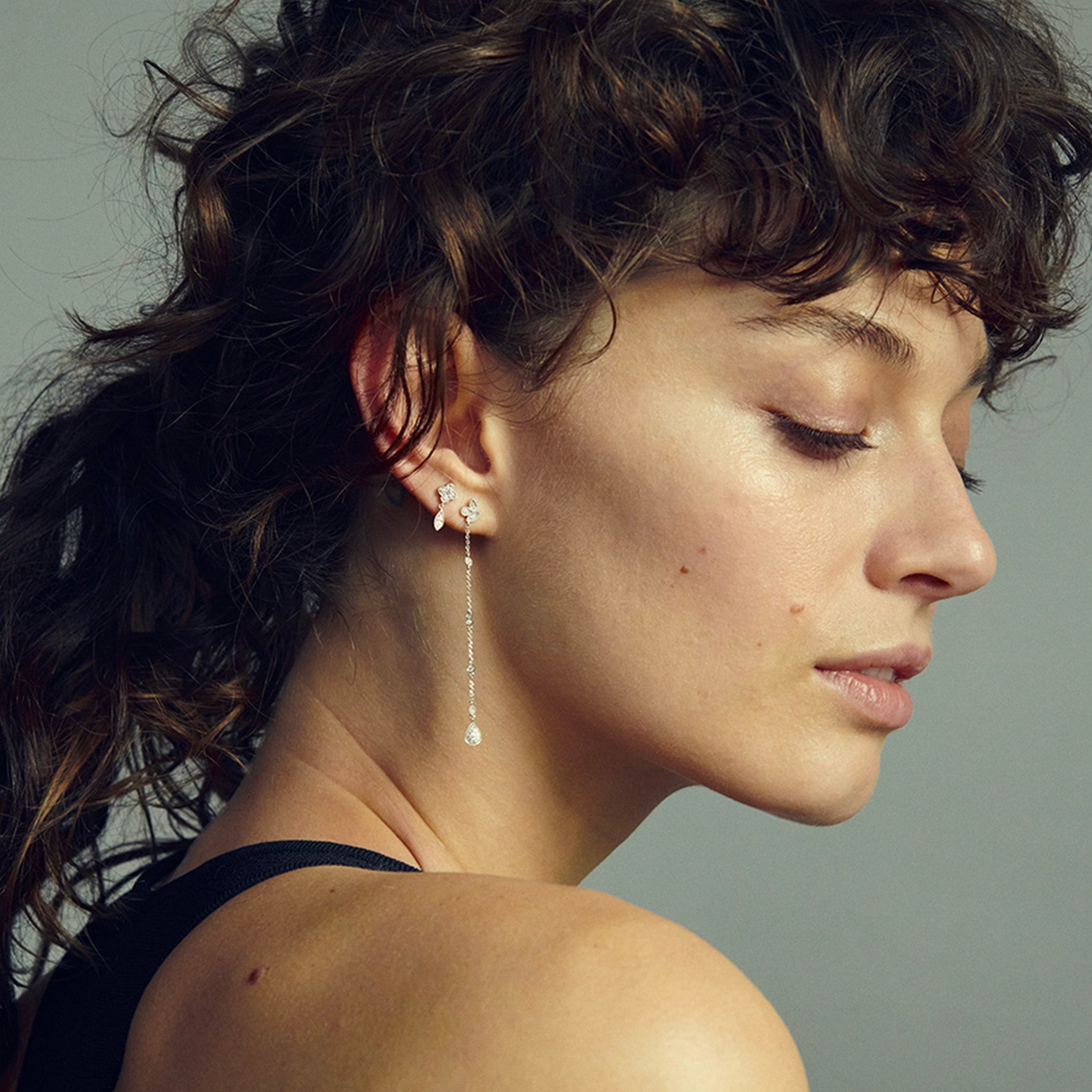 Single earring - Fleurs du mal