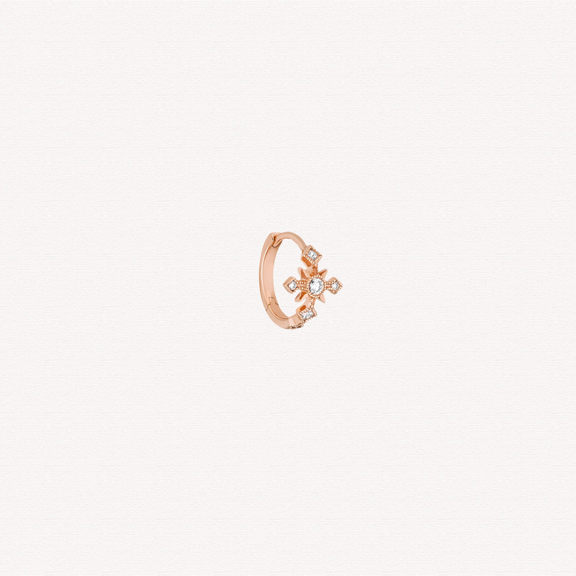 Single earring - Glory tiny hoop