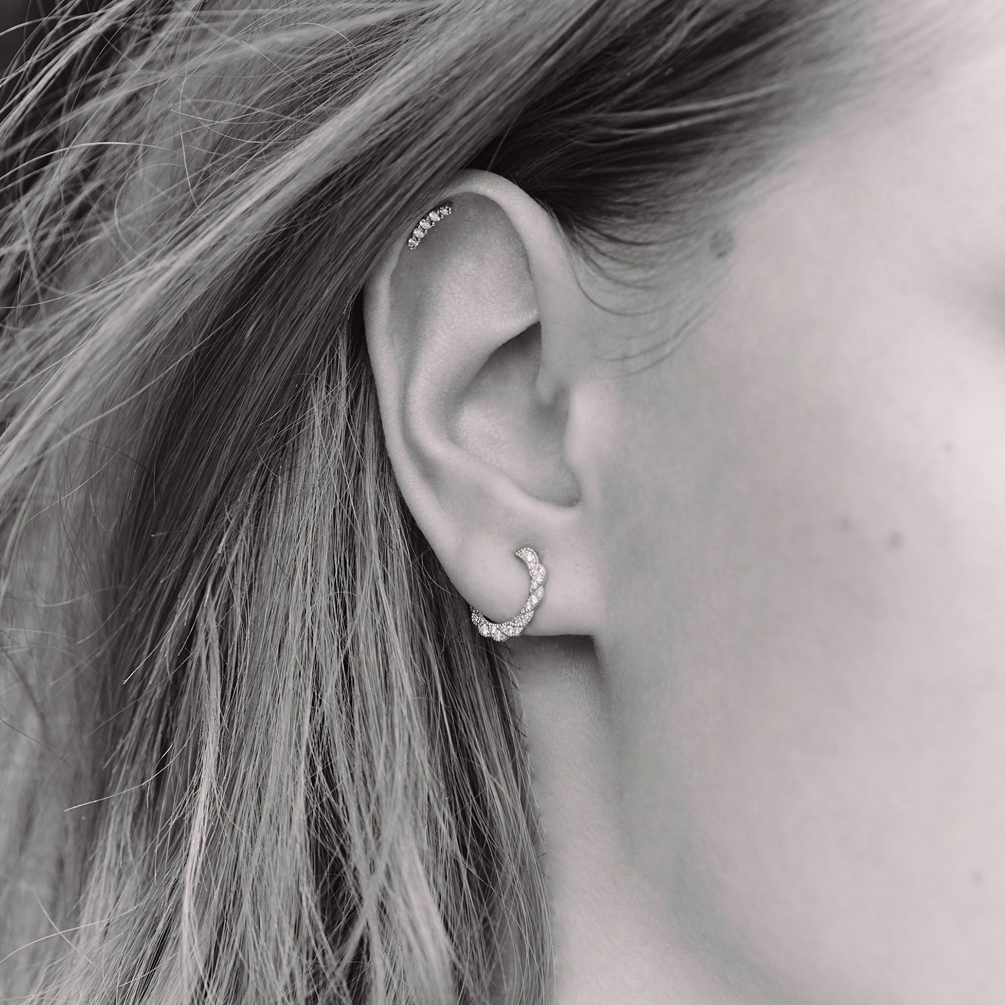 Single earring - Line