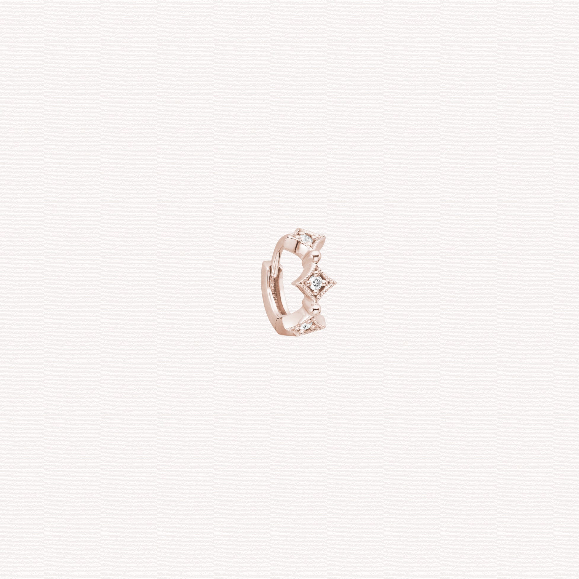 Single earring - Divine tiny hoop