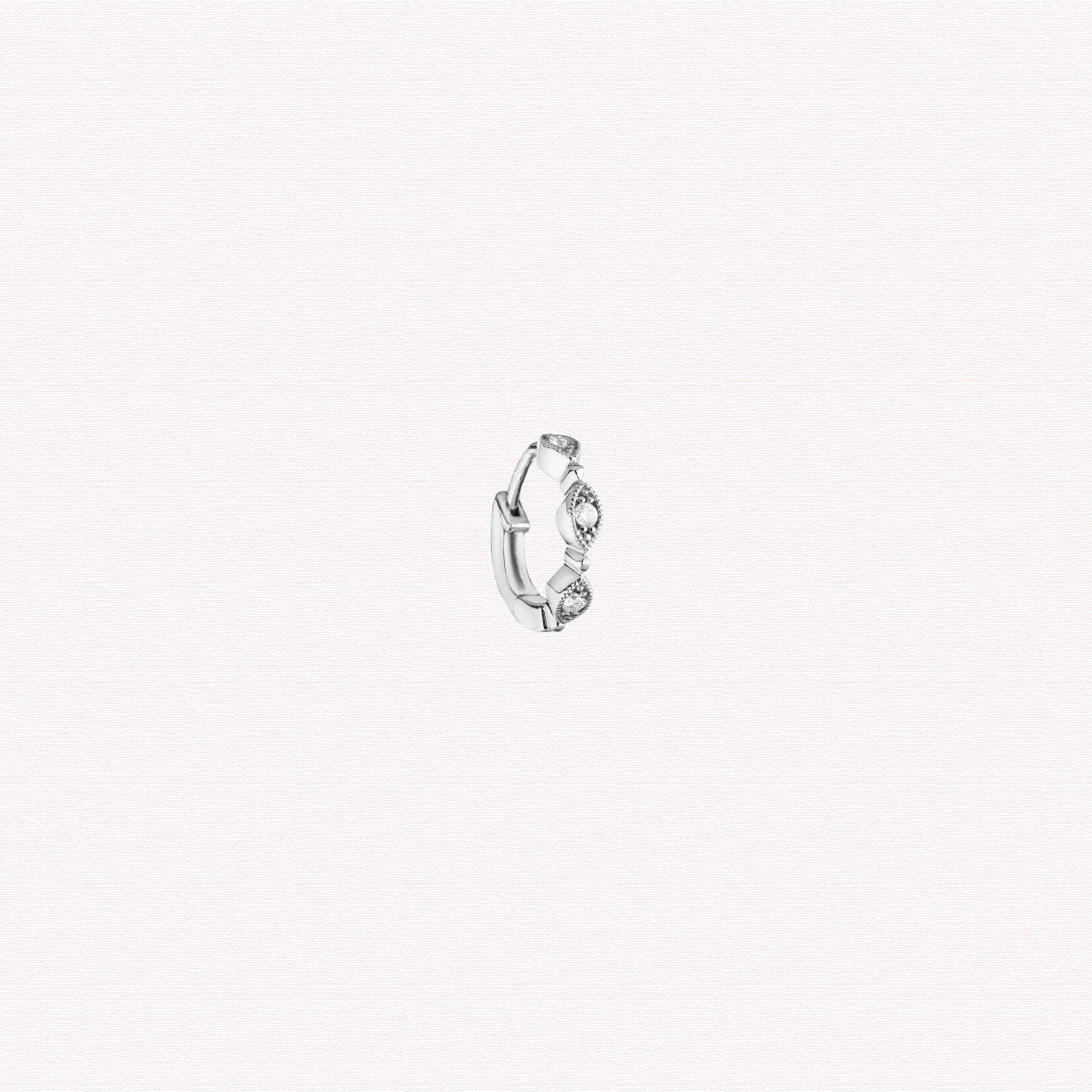 Single earring - Yasmine tiny hoop